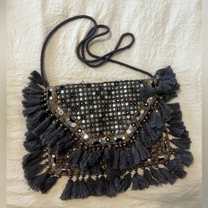Embellished Fringe crossbody bohemian purse